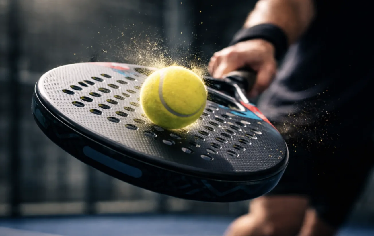 Paddle striking a ball — energy of the game